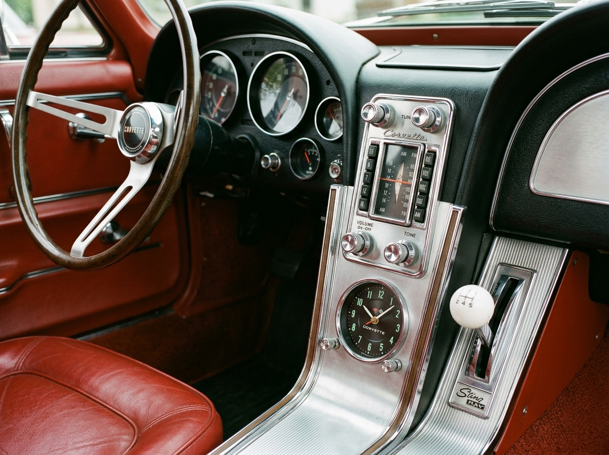 Corvette C1 Dashboard and Radio